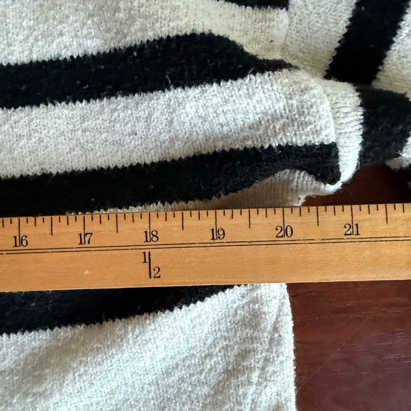 a new day Black and White Striped Turtleneck Sweater - Picture 3 of 7